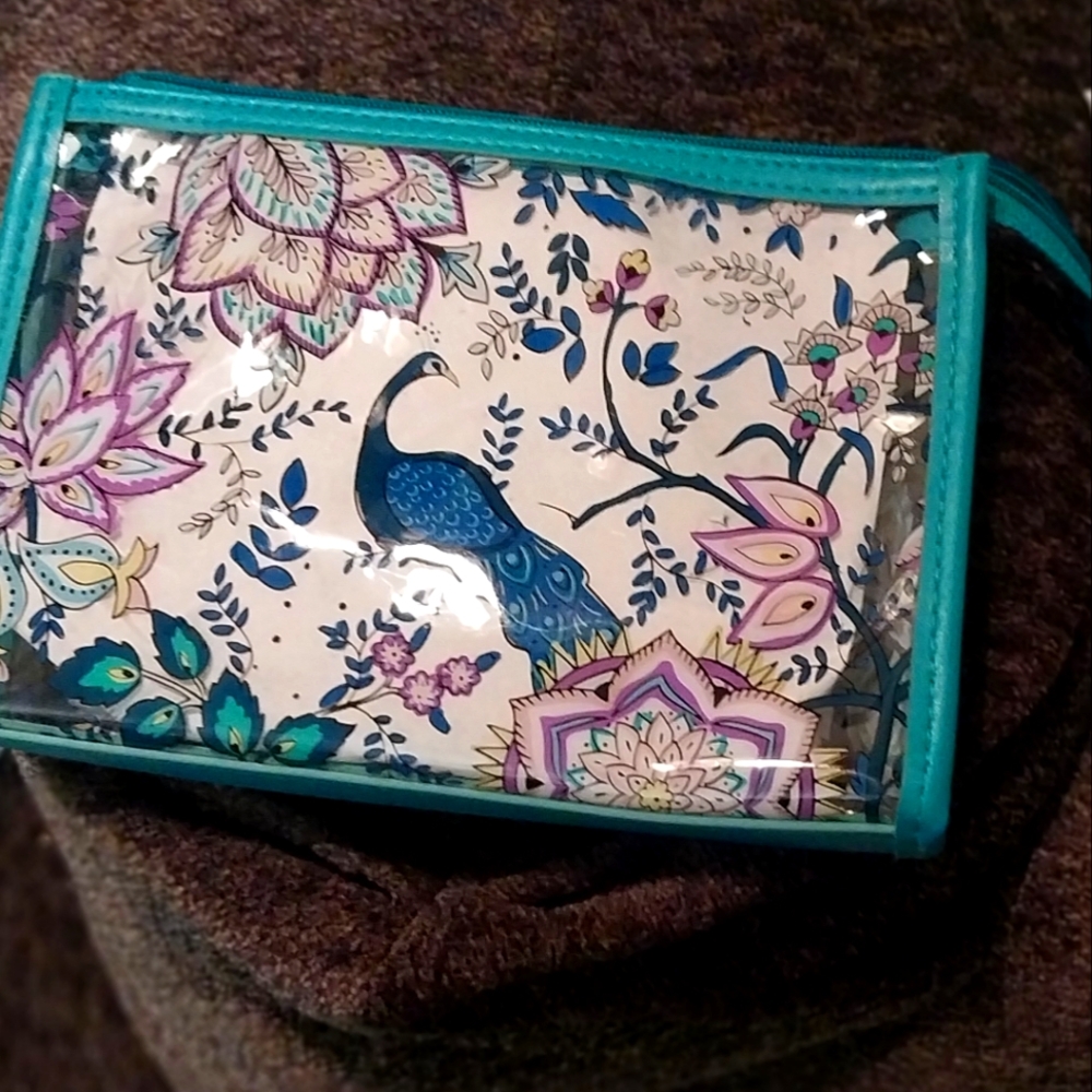 Vera Bradley peacock pouch